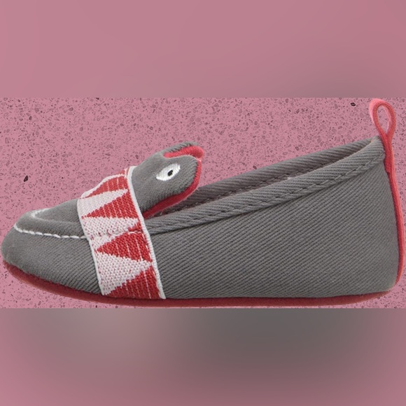 Rosie Pope Infant Embroidered I See You Espadrille Shoes 0-3 Month|Gray Red - Picture 15 of 16